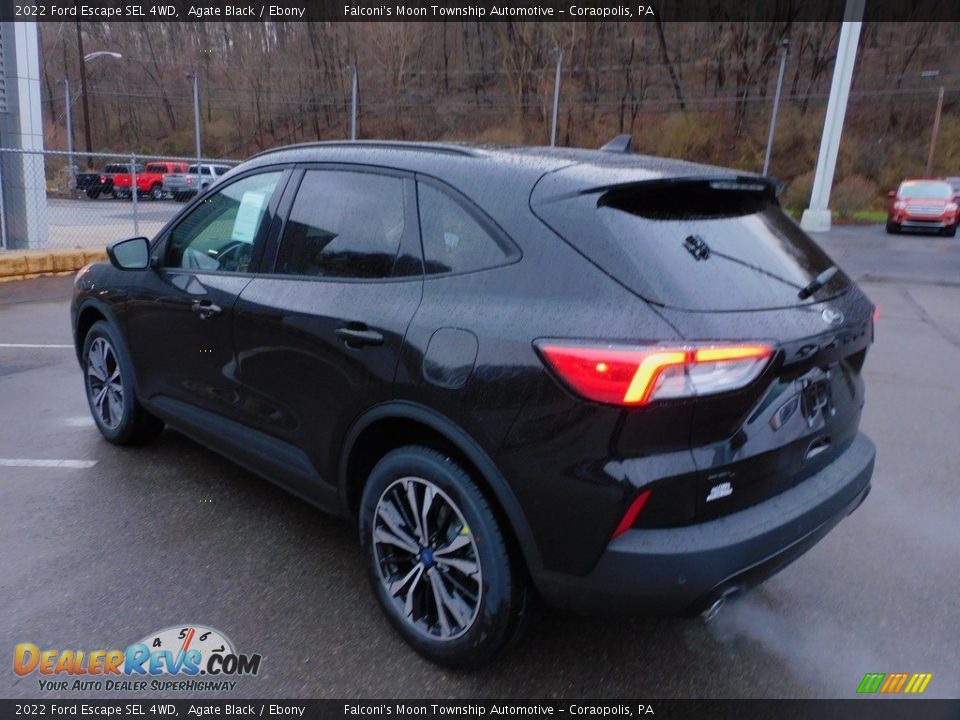 2022 Ford Escape SEL 4WD Agate Black / Ebony Photo #5