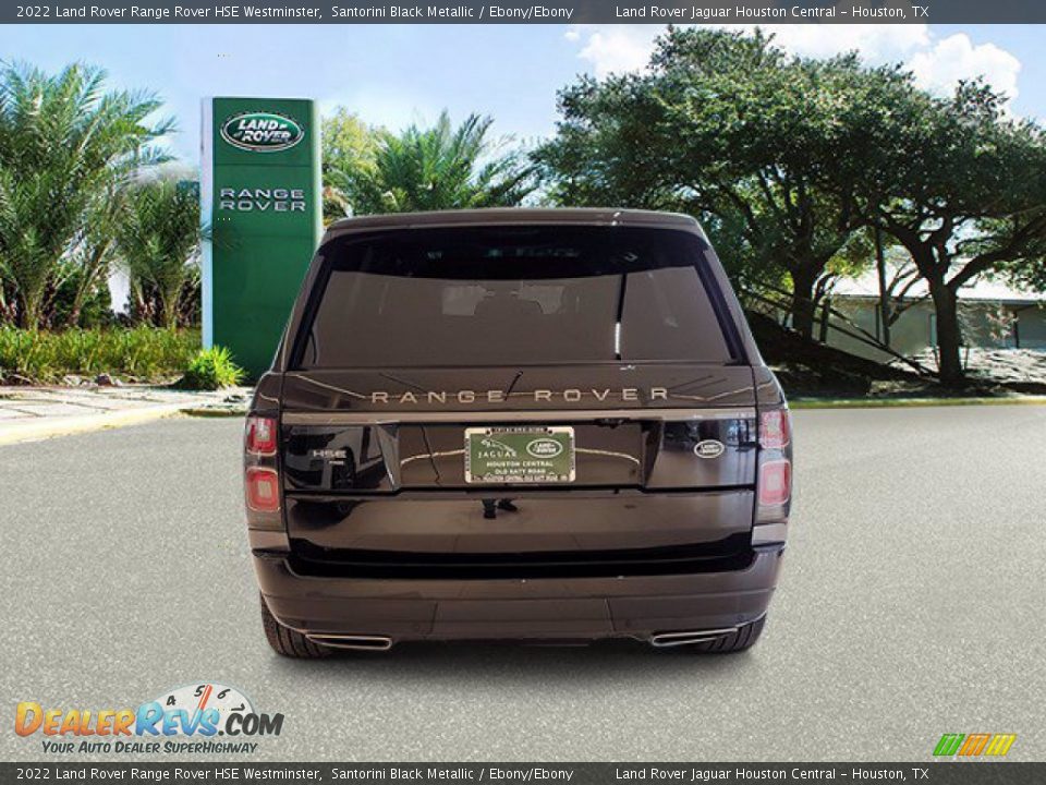 2022 Land Rover Range Rover HSE Westminster Santorini Black Metallic / Ebony/Ebony Photo #7