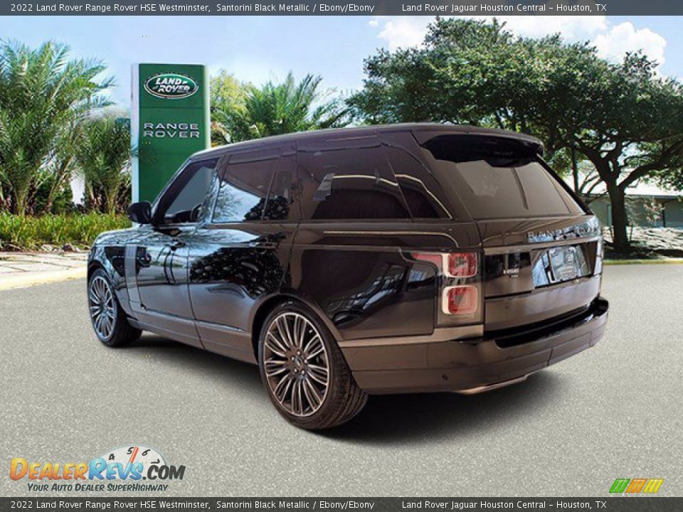 2022 Land Rover Range Rover HSE Westminster Santorini Black Metallic / Ebony/Ebony Photo #10