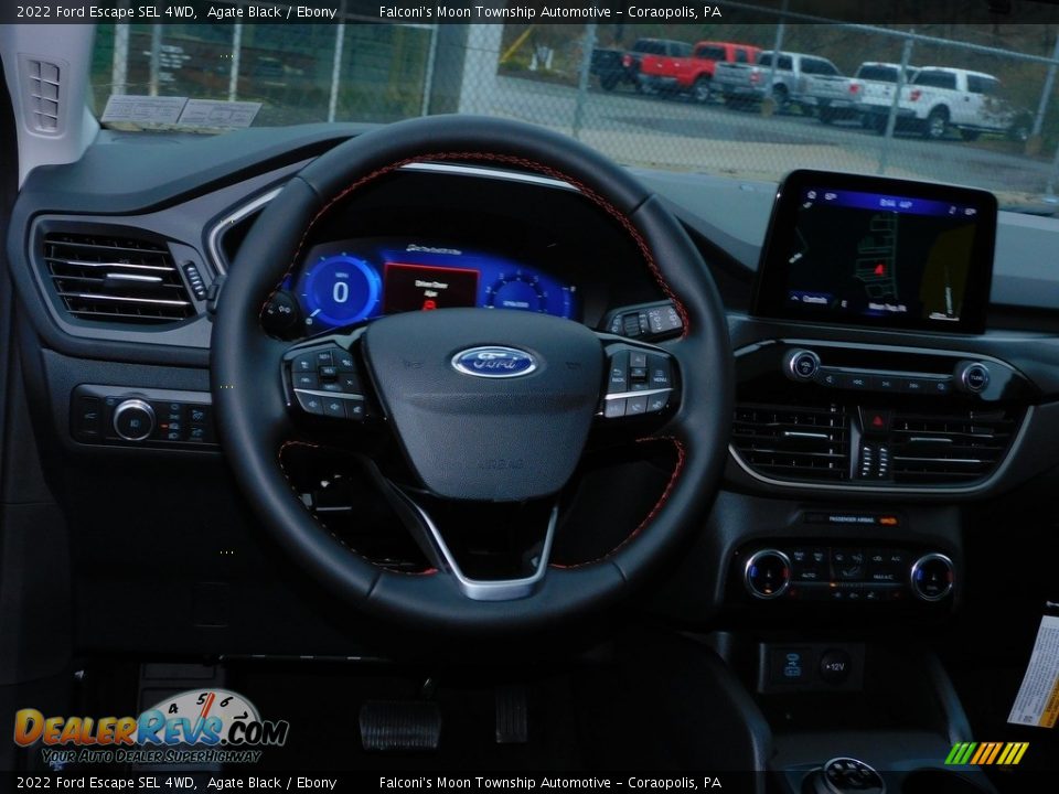 2022 Ford Escape SEL 4WD Agate Black / Ebony Photo #13