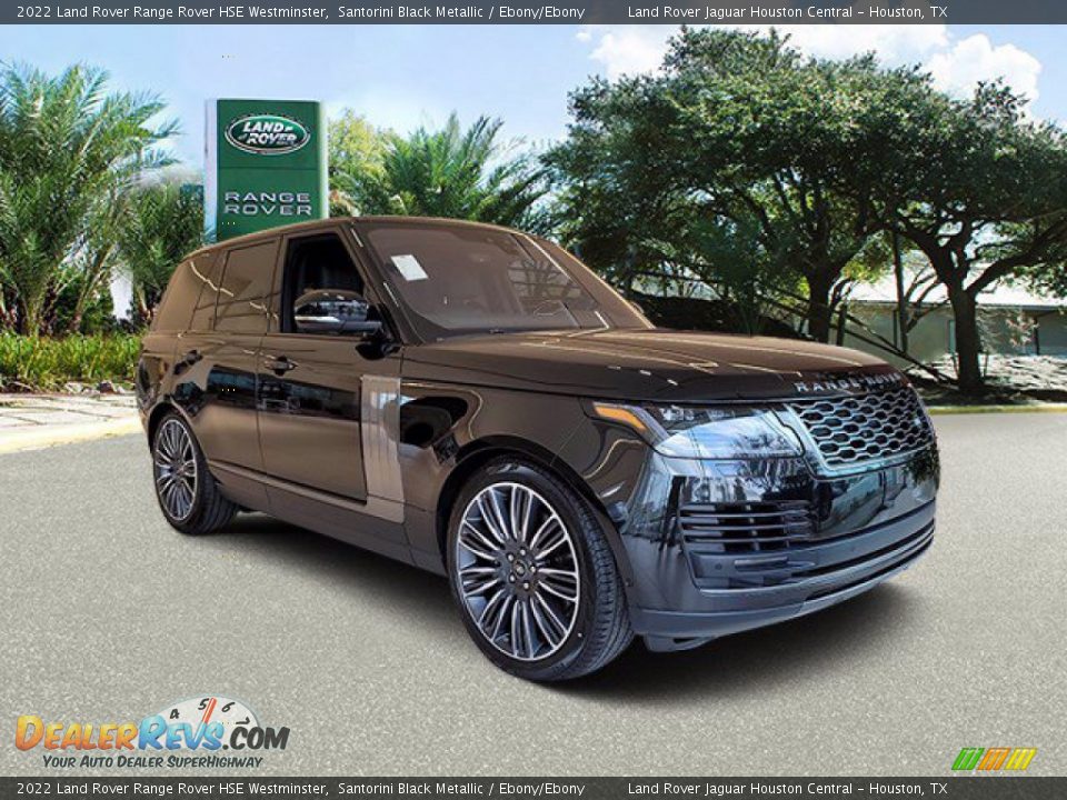 2022 Land Rover Range Rover HSE Westminster Santorini Black Metallic / Ebony/Ebony Photo #12