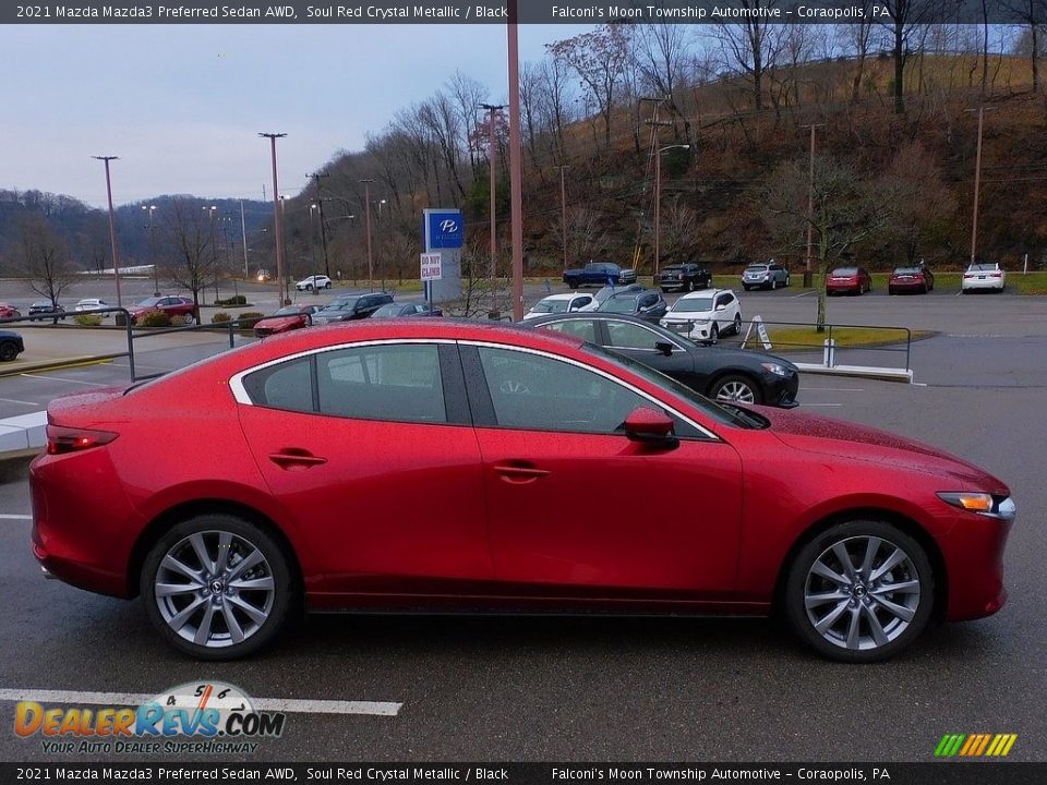 2021 Mazda Mazda3 Preferred Sedan AWD Soul Red Crystal Metallic / Black Photo #1