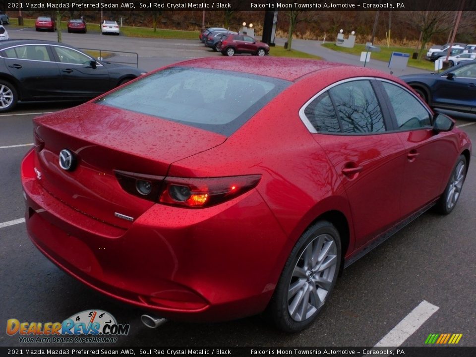 2021 Mazda Mazda3 Preferred Sedan AWD Soul Red Crystal Metallic / Black Photo #2