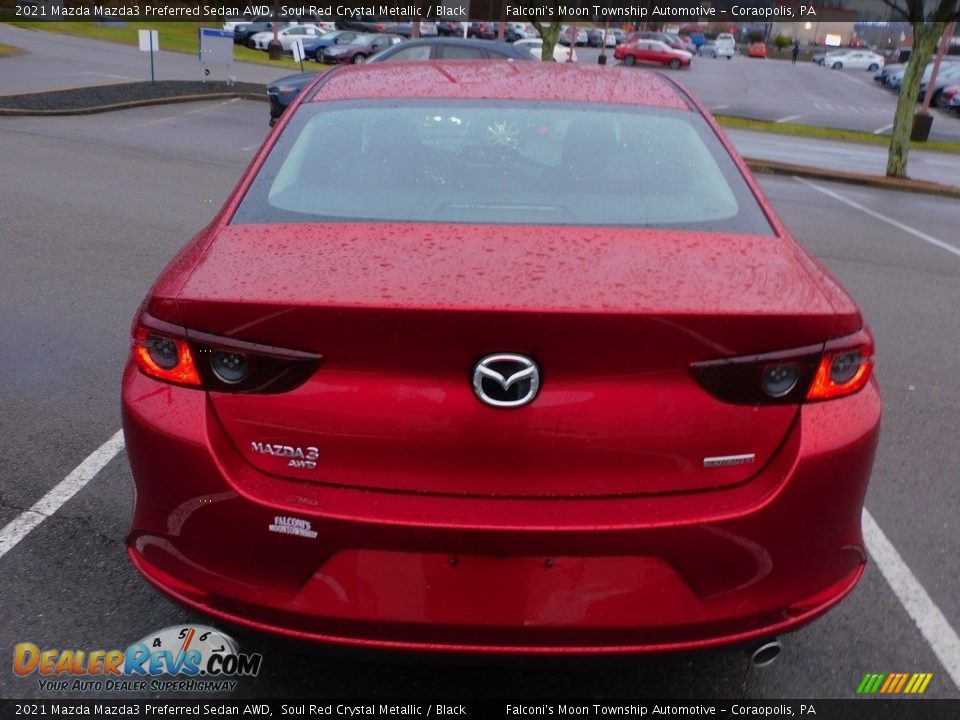 2021 Mazda Mazda3 Preferred Sedan AWD Soul Red Crystal Metallic / Black Photo #3