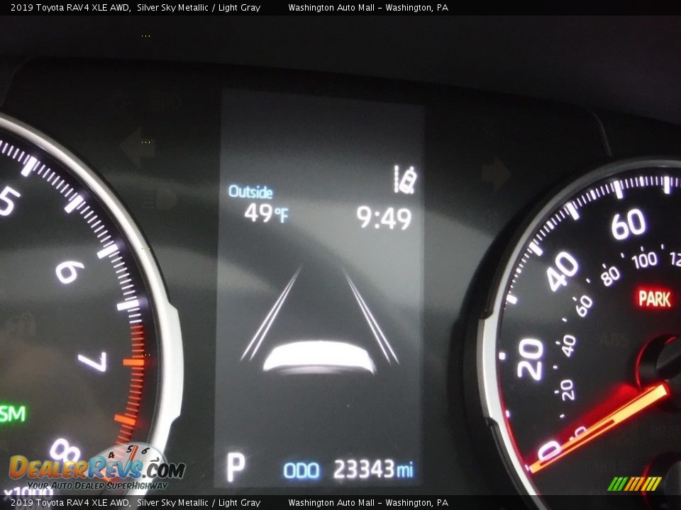 2019 Toyota RAV4 XLE AWD Silver Sky Metallic / Light Gray Photo #36