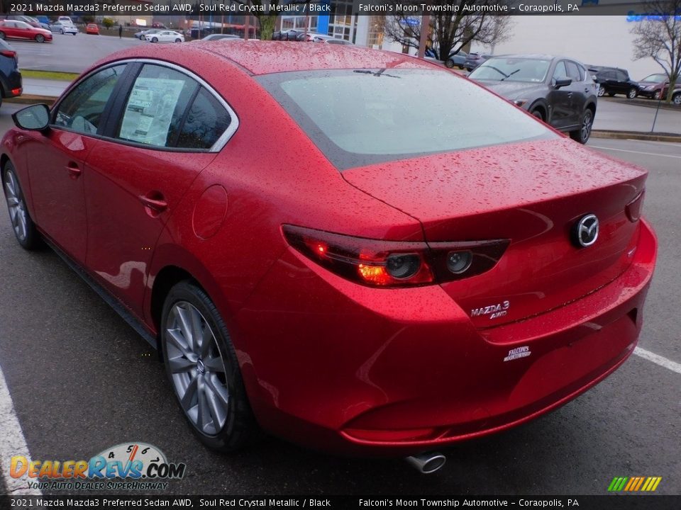 2021 Mazda Mazda3 Preferred Sedan AWD Soul Red Crystal Metallic / Black Photo #5