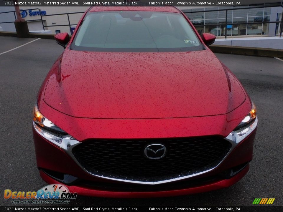 2021 Mazda Mazda3 Preferred Sedan AWD Soul Red Crystal Metallic / Black Photo #8