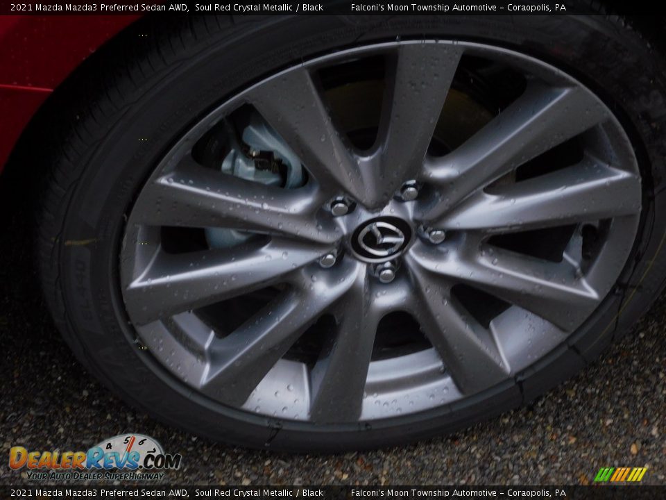 2021 Mazda Mazda3 Preferred Sedan AWD Soul Red Crystal Metallic / Black Photo #10