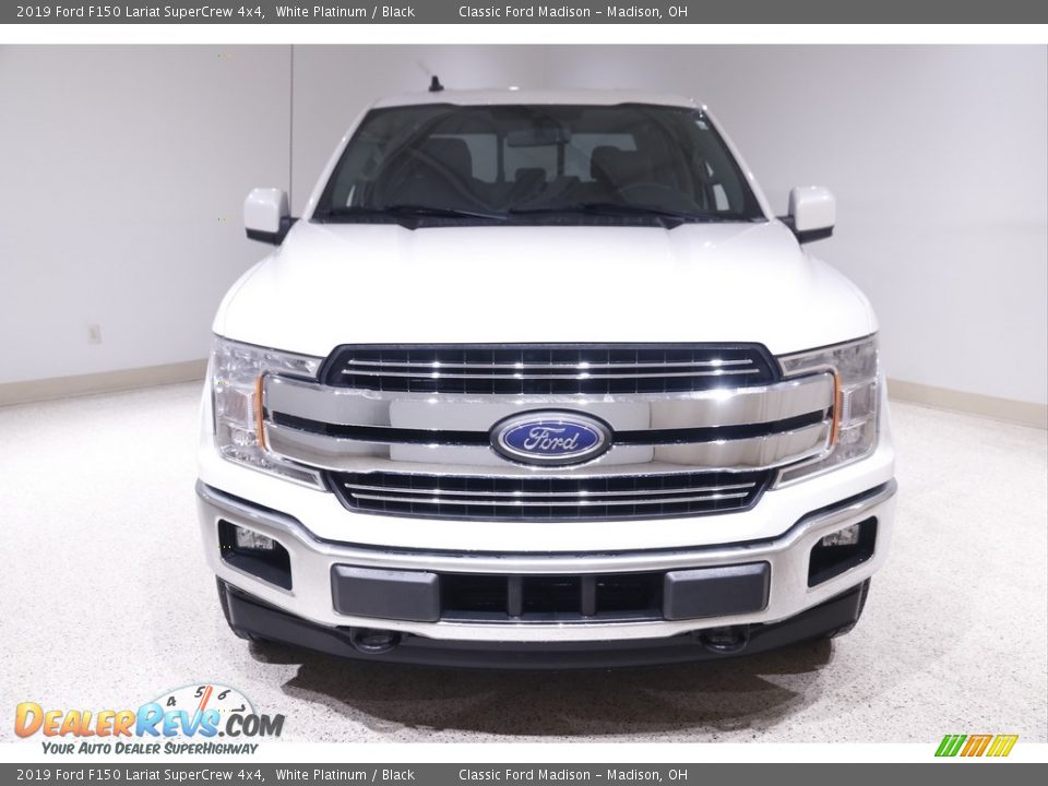 2019 Ford F150 Lariat SuperCrew 4x4 White Platinum / Black Photo #2