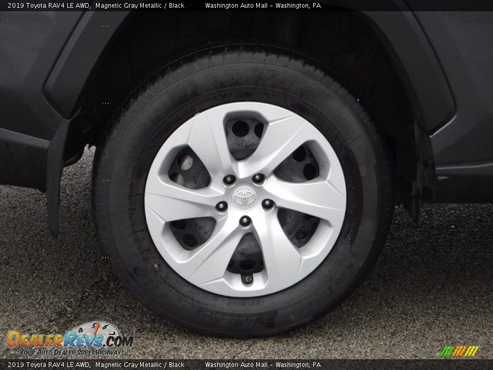 2019 Toyota RAV4 LE AWD Magnetic Gray Metallic / Black Photo #9