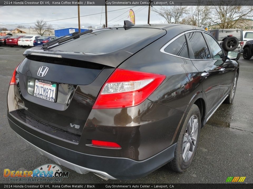 2014 Honda Crosstour EX V6 Kona Coffee Metallic / Black Photo #8