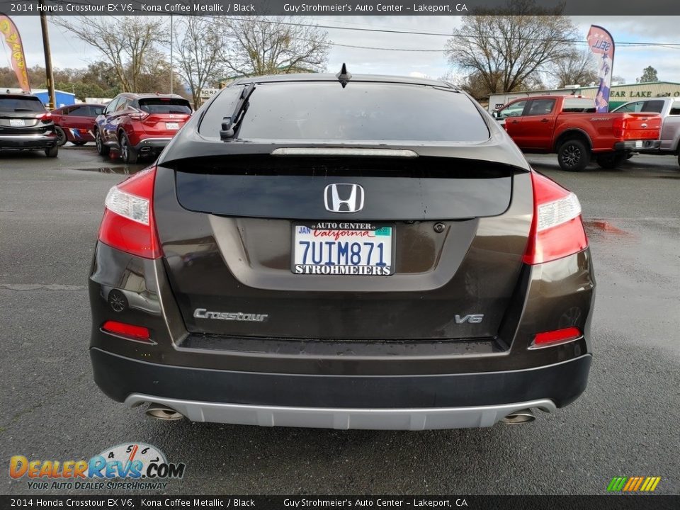 2014 Honda Crosstour EX V6 Kona Coffee Metallic / Black Photo #9