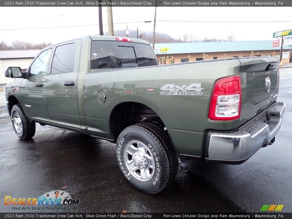 2022 Ram 2500 Tradesman Crew Cab 4x4 Olive Green Pearl / Black/Diesel Gray Photo #3