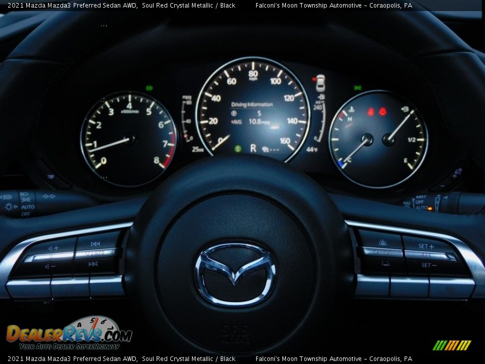 2021 Mazda Mazda3 Preferred Sedan AWD Soul Red Crystal Metallic / Black Photo #19