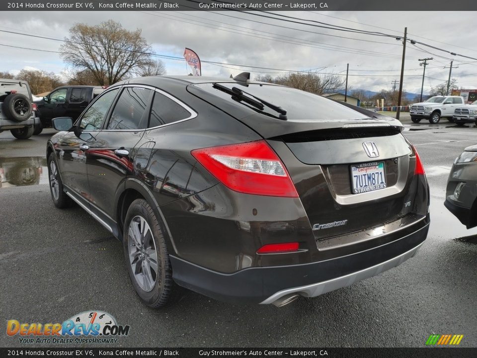 2014 Honda Crosstour EX V6 Kona Coffee Metallic / Black Photo #10