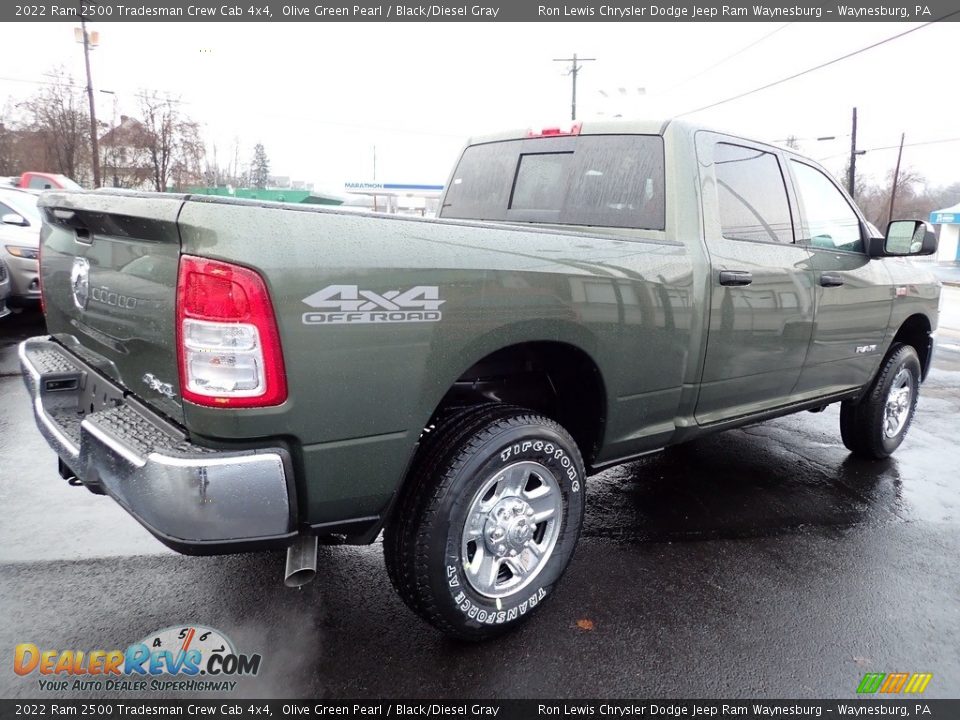 2022 Ram 2500 Tradesman Crew Cab 4x4 Olive Green Pearl / Black/Diesel Gray Photo #5