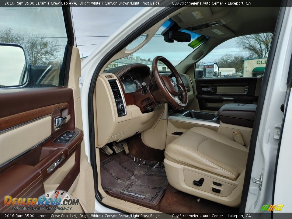 Canyon Brown/Light Frost Beige Interior - 2016 Ram 3500 Laramie Crew Cab 4x4 Photo #4