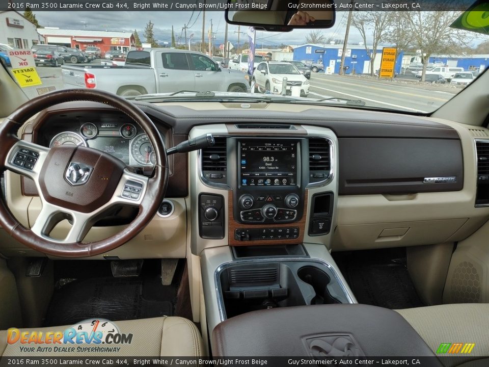 Canyon Brown/Light Frost Beige Interior - 2016 Ram 3500 Laramie Crew Cab 4x4 Photo #5