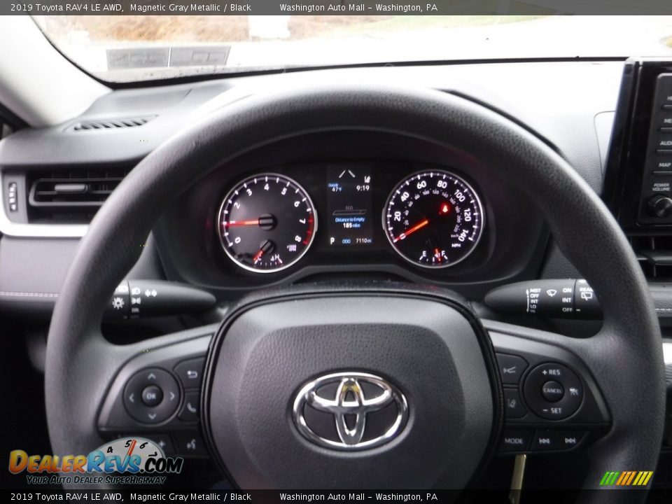 2019 Toyota RAV4 LE AWD Magnetic Gray Metallic / Black Photo #24