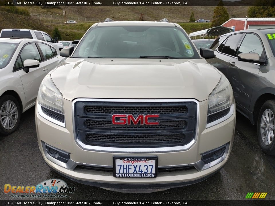 2014 GMC Acadia SLE Champagne Silver Metallic / Ebony Photo #2