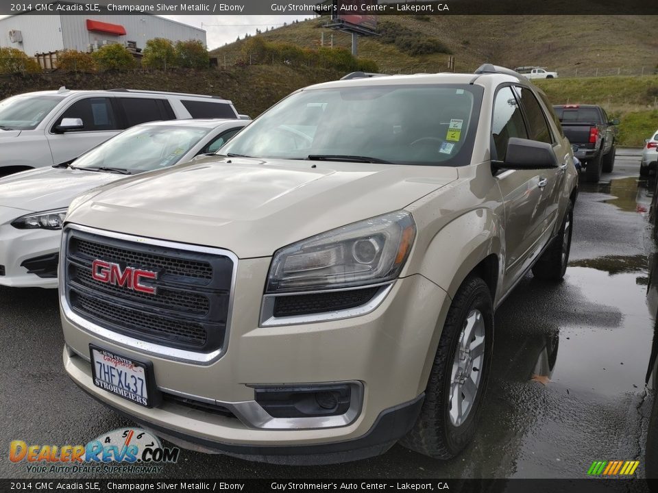 2014 GMC Acadia SLE Champagne Silver Metallic / Ebony Photo #3