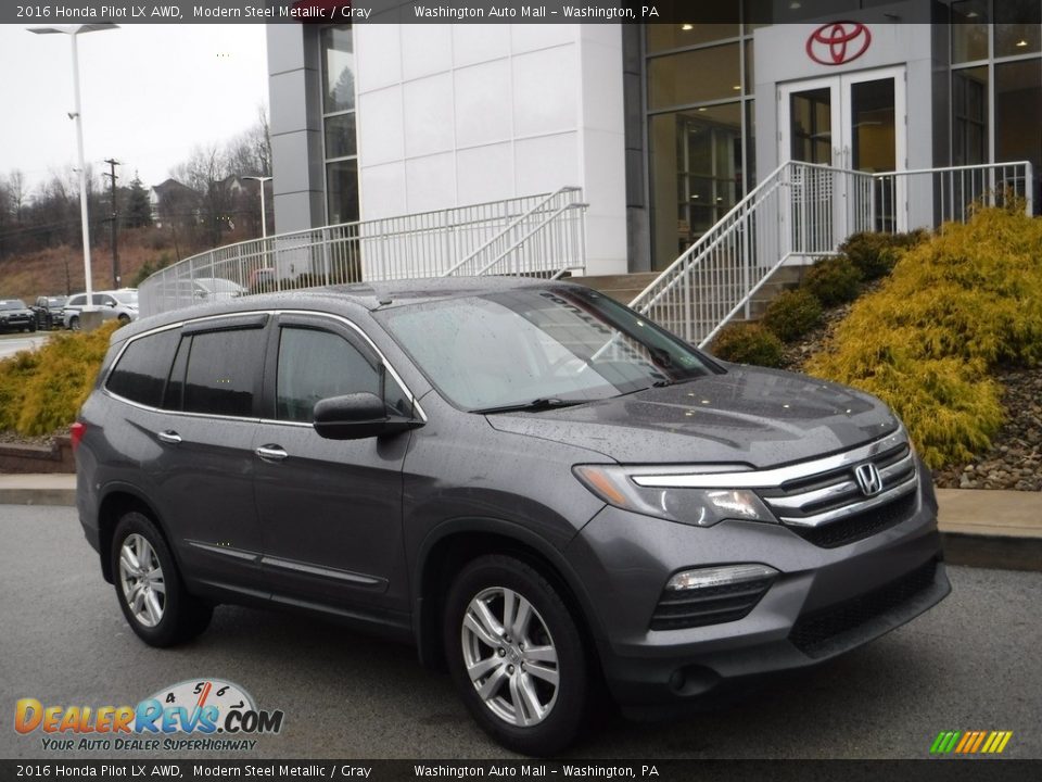 2016 Honda Pilot LX AWD Modern Steel Metallic / Gray Photo #1