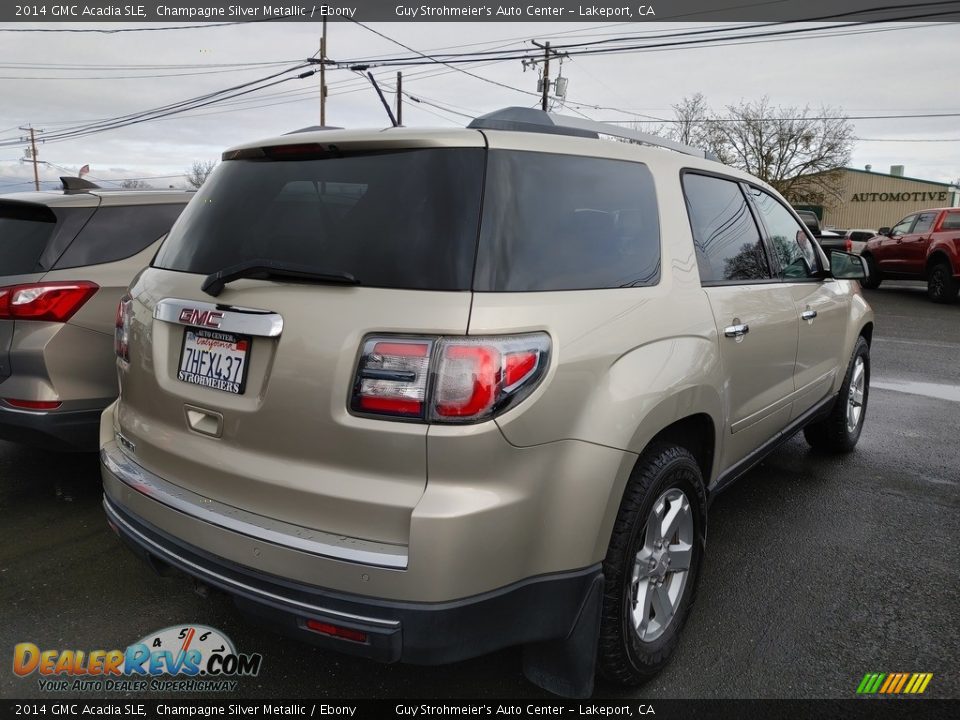 2014 GMC Acadia SLE Champagne Silver Metallic / Ebony Photo #9