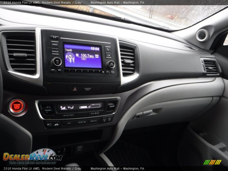 2016 Honda Pilot LX AWD Modern Steel Metallic / Gray Photo #3