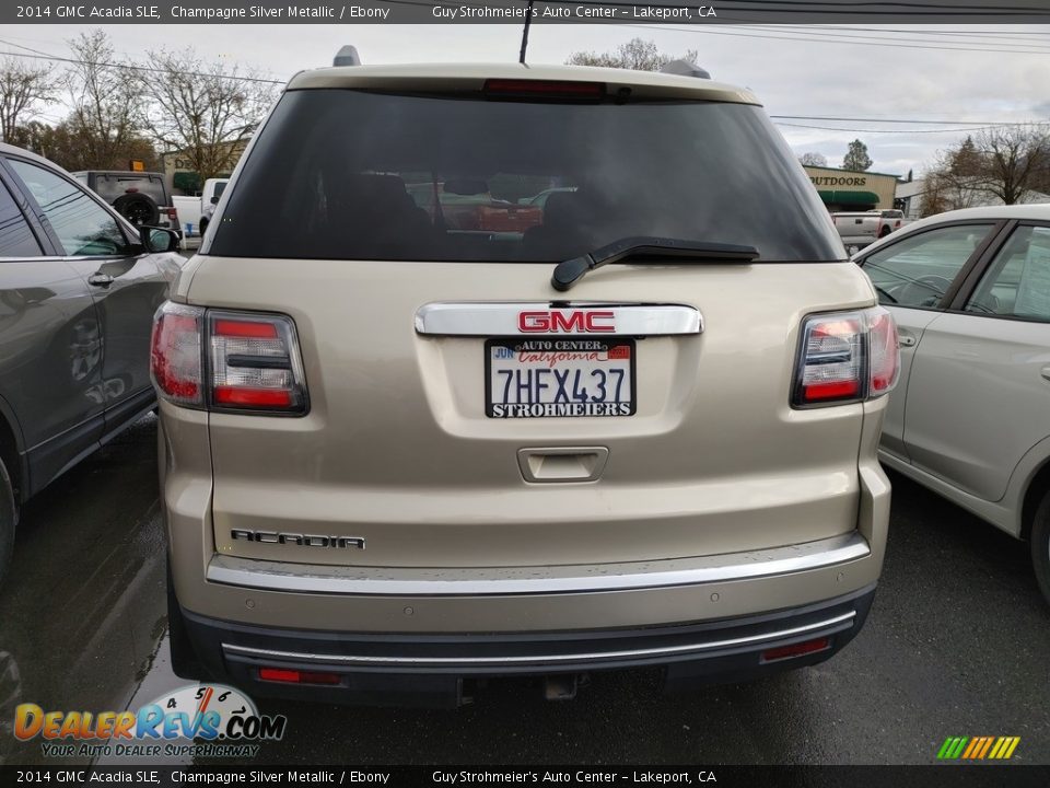 2014 GMC Acadia SLE Champagne Silver Metallic / Ebony Photo #10