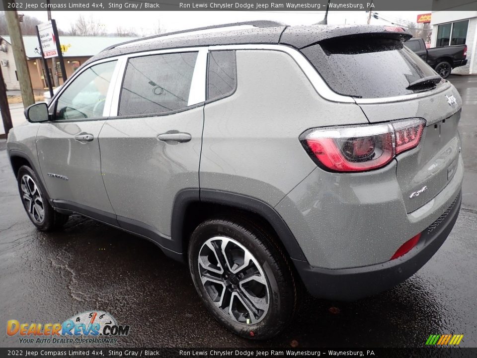 2022 Jeep Compass Limited 4x4 Sting Gray / Black Photo #3