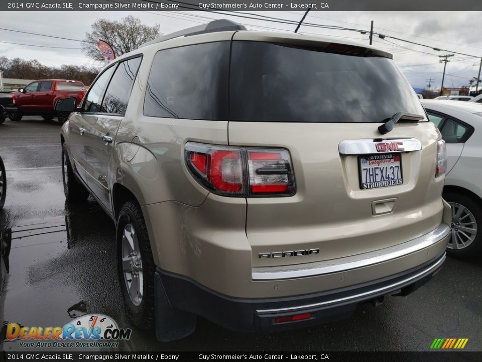 2014 GMC Acadia SLE Champagne Silver Metallic / Ebony Photo #11