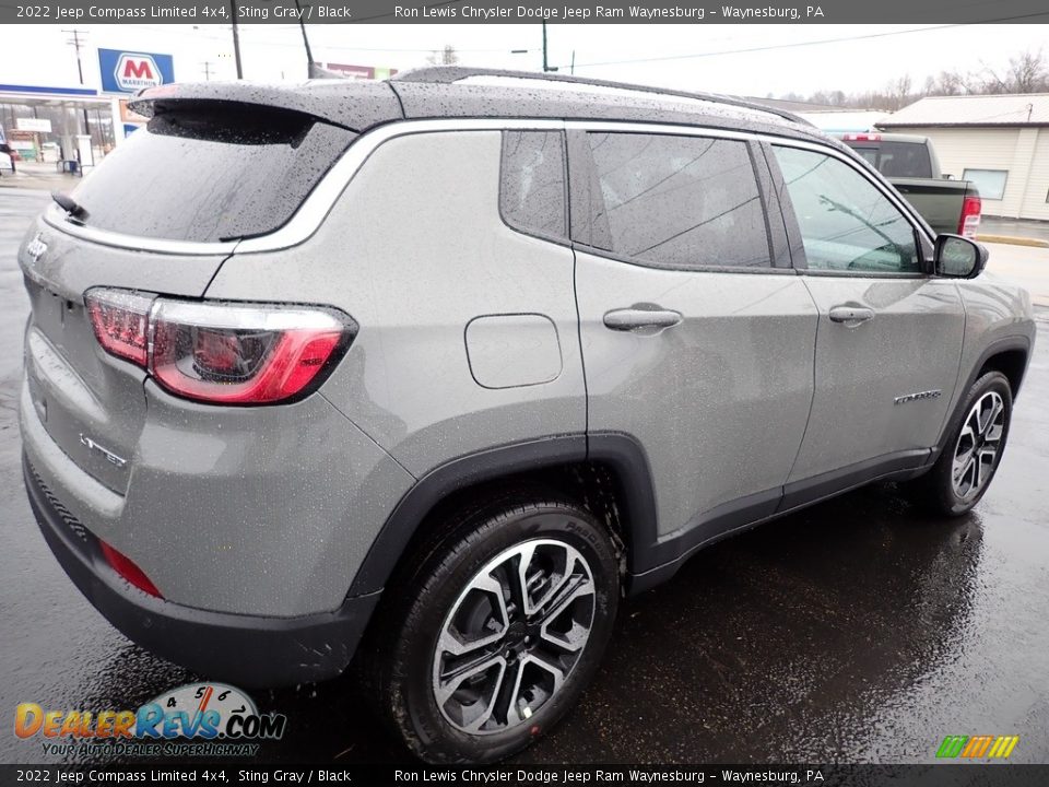 2022 Jeep Compass Limited 4x4 Sting Gray / Black Photo #6