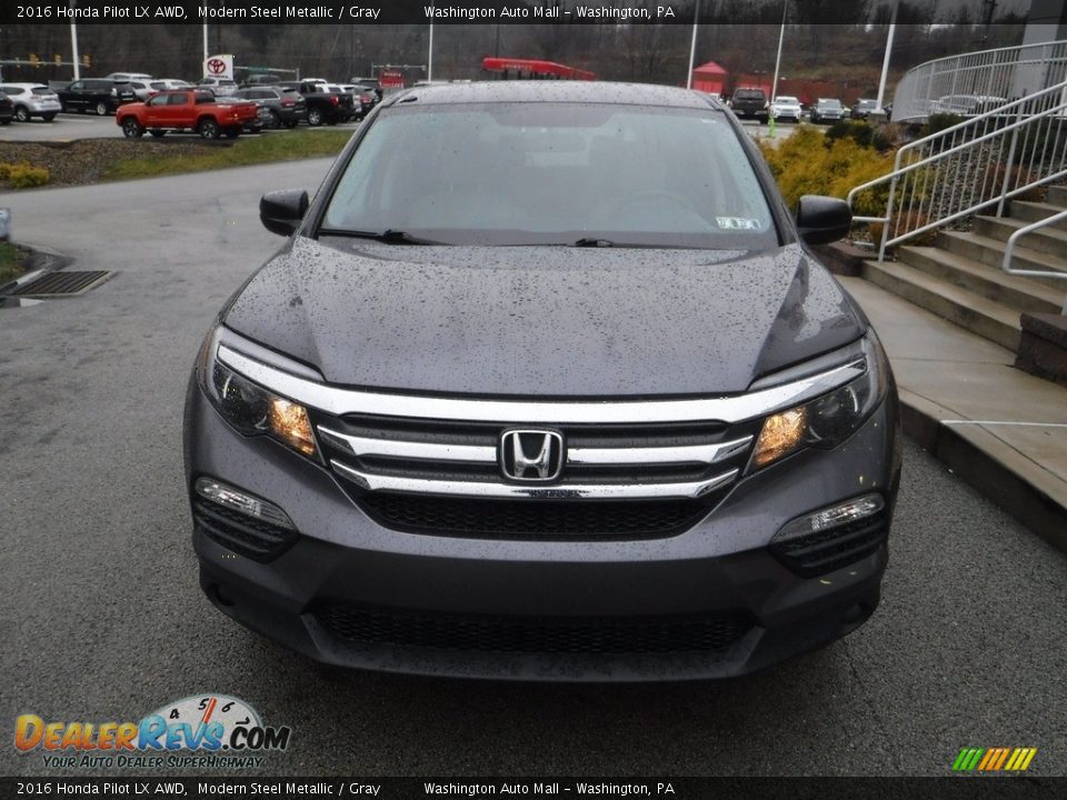 2016 Honda Pilot LX AWD Modern Steel Metallic / Gray Photo #10