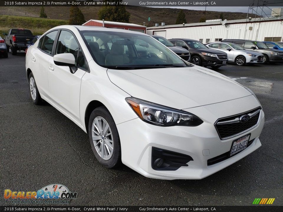 2018 Subaru Impreza 2.0i Premium 4-Door Crystal White Pearl / Ivory Photo #1