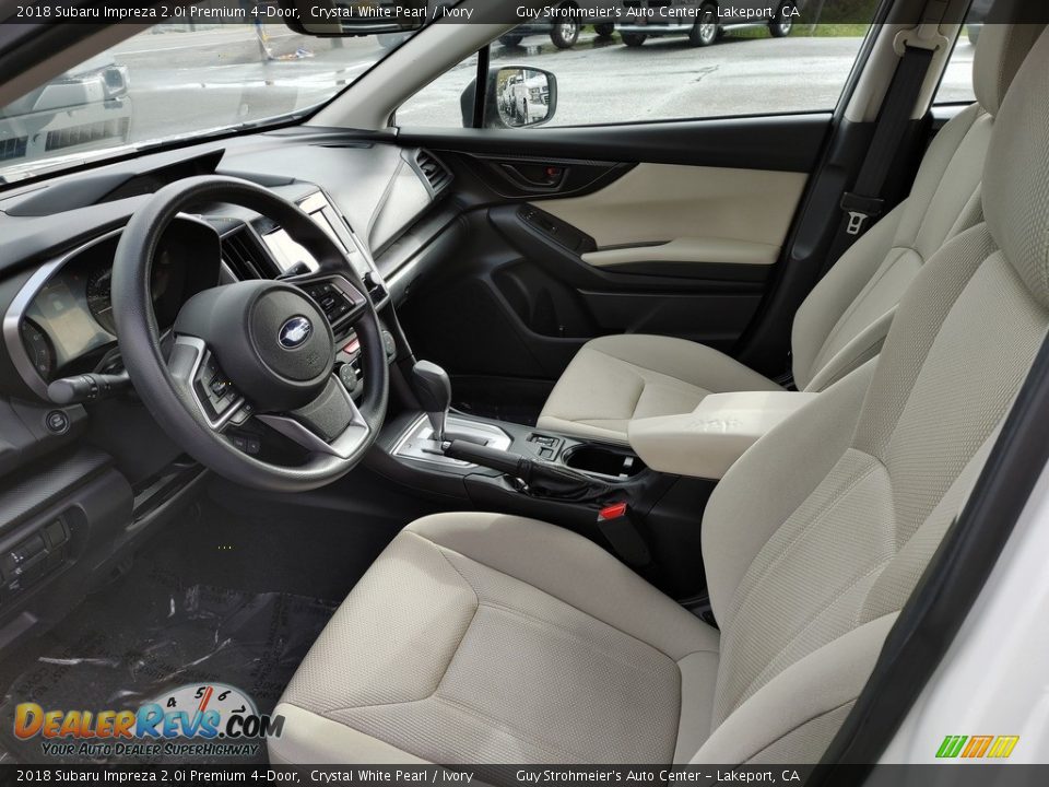 2018 Subaru Impreza 2.0i Premium 4-Door Crystal White Pearl / Ivory Photo #4