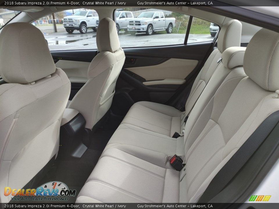 2018 Subaru Impreza 2.0i Premium 4-Door Crystal White Pearl / Ivory Photo #6