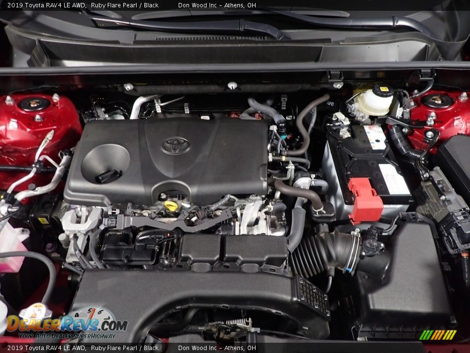 2019 Toyota RAV4 LE AWD Ruby Flare Pearl / Black Photo #7