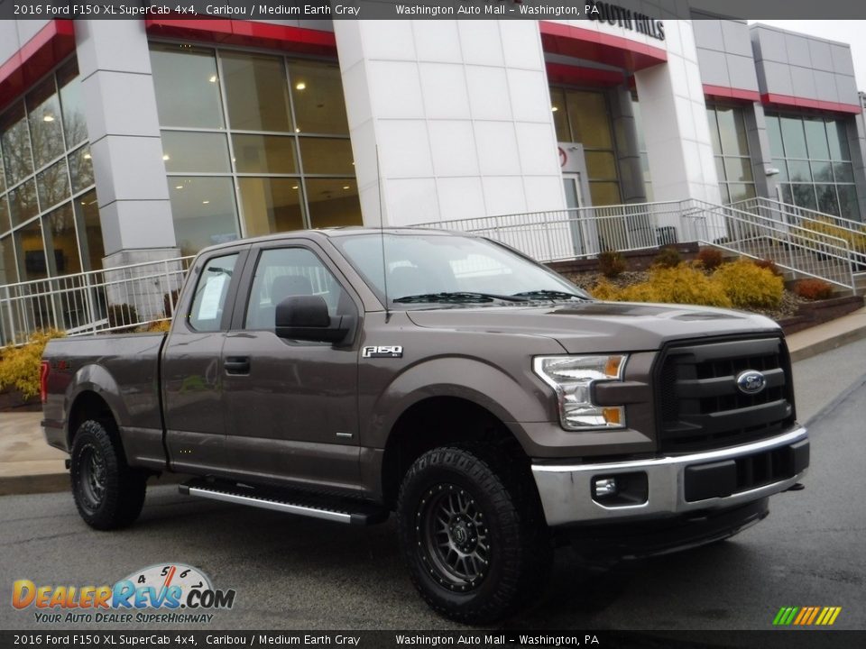 2016 Ford F150 XL SuperCab 4x4 Caribou / Medium Earth Gray Photo #1