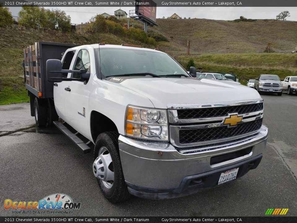 2013 Chevrolet Silverado 3500HD WT Crew Cab Summit White / Dark Titanium Photo #1