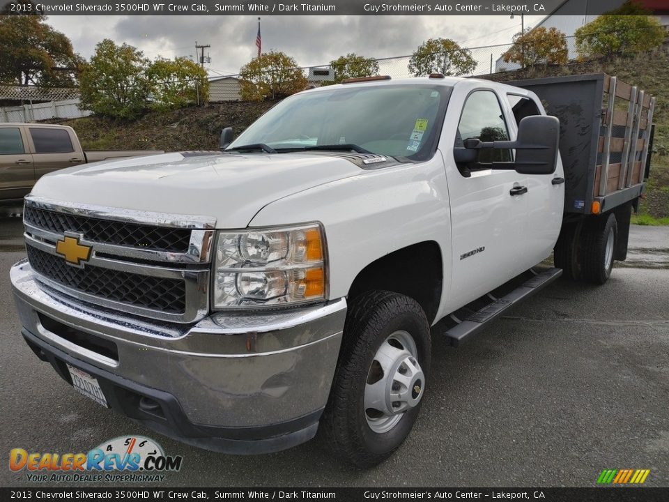 2013 Chevrolet Silverado 3500HD WT Crew Cab Summit White / Dark Titanium Photo #3