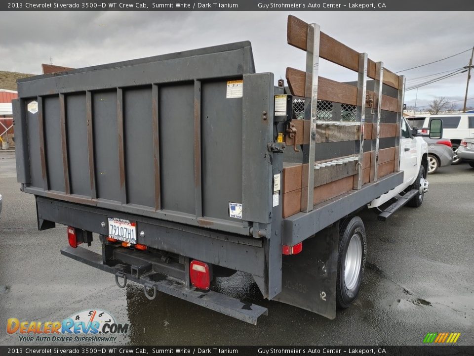 2013 Chevrolet Silverado 3500HD WT Crew Cab Summit White / Dark Titanium Photo #7