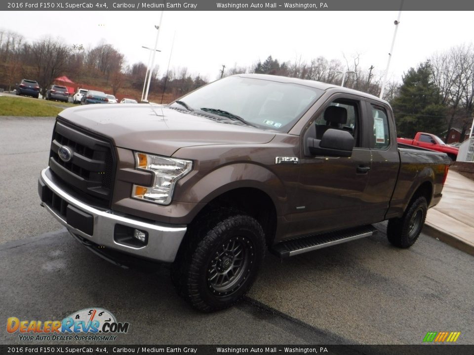 2016 Ford F150 XL SuperCab 4x4 Caribou / Medium Earth Gray Photo #13