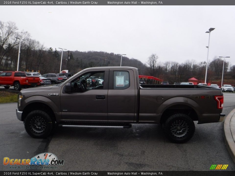 2016 Ford F150 XL SuperCab 4x4 Caribou / Medium Earth Gray Photo #14