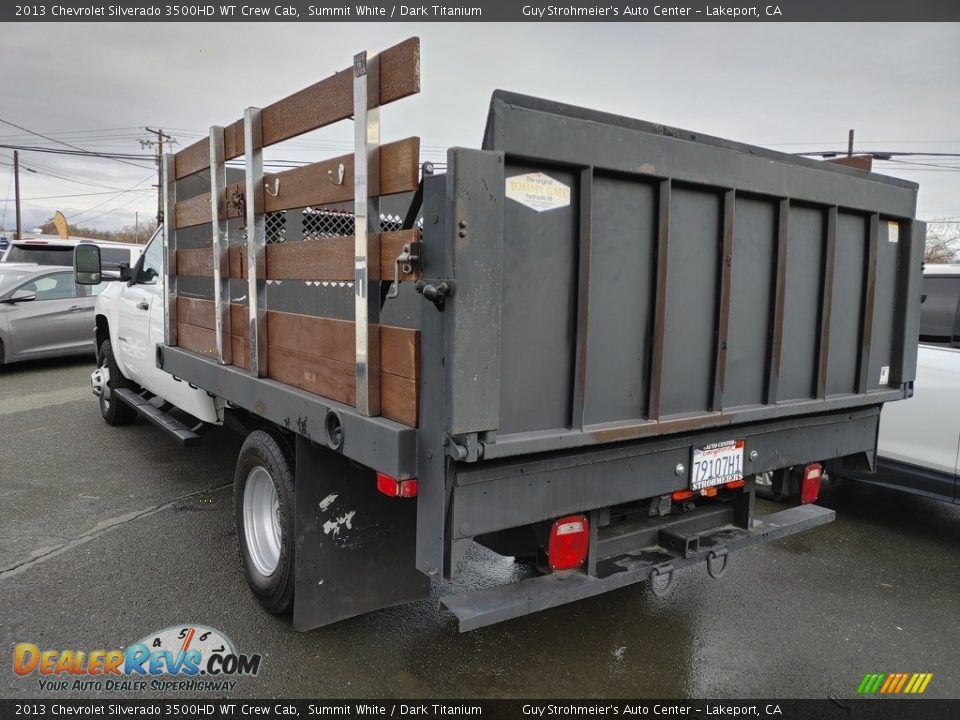 2013 Chevrolet Silverado 3500HD WT Crew Cab Summit White / Dark Titanium Photo #9