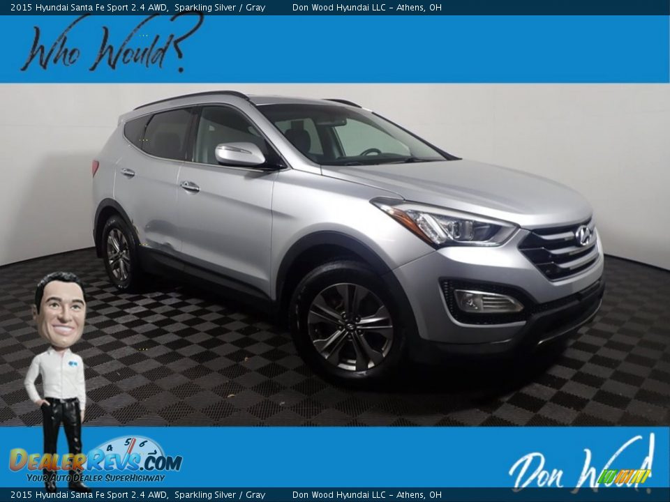 2015 Hyundai Santa Fe Sport 2.4 AWD Sparkling Silver / Gray Photo #1