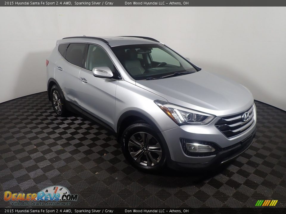 2015 Hyundai Santa Fe Sport 2.4 AWD Sparkling Silver / Gray Photo #4
