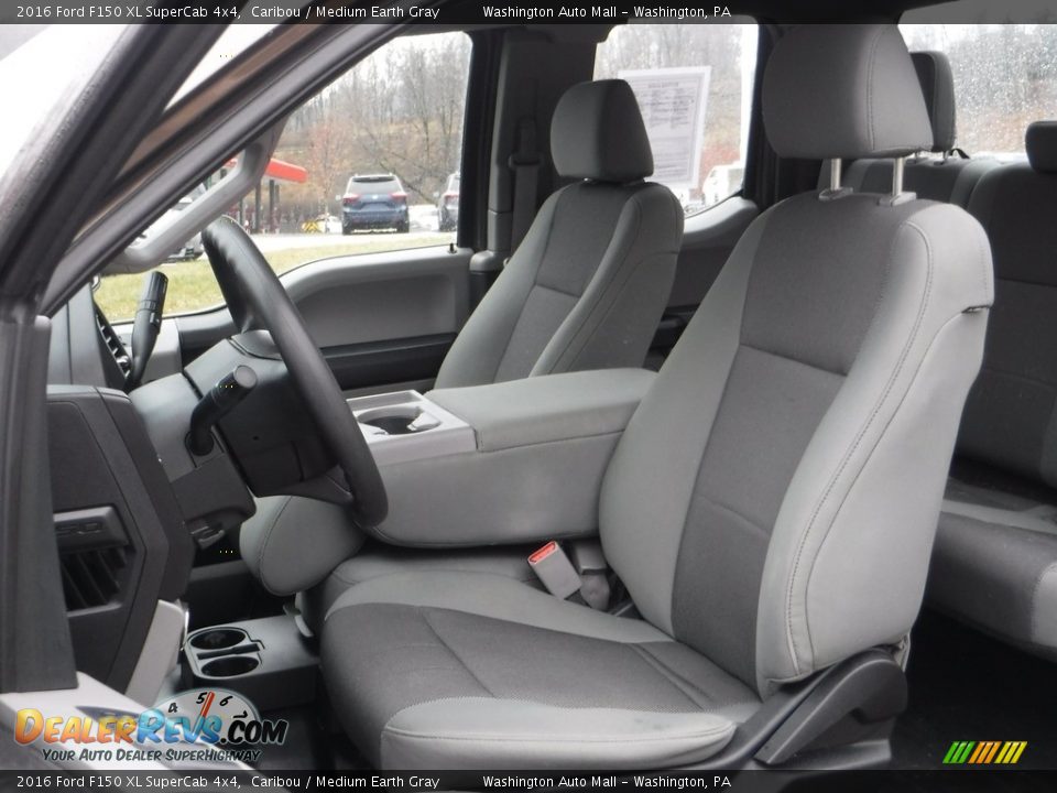 2016 Ford F150 XL SuperCab 4x4 Caribou / Medium Earth Gray Photo #22