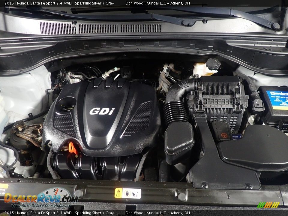 2015 Hyundai Santa Fe Sport 2.4 AWD Sparkling Silver / Gray Photo #8