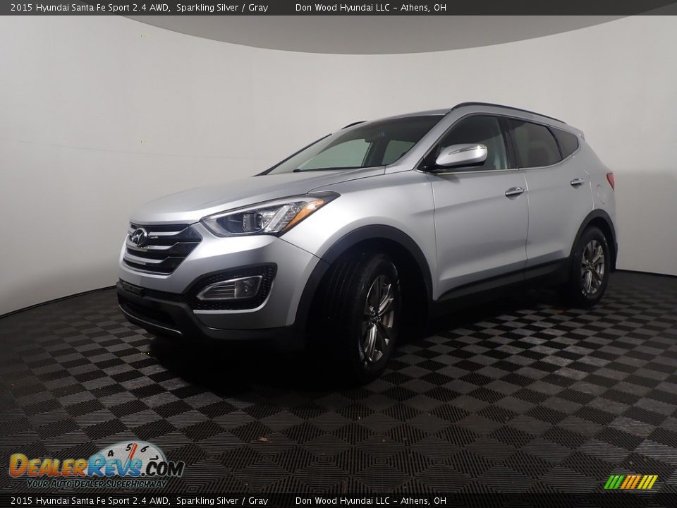 2015 Hyundai Santa Fe Sport 2.4 AWD Sparkling Silver / Gray Photo #9