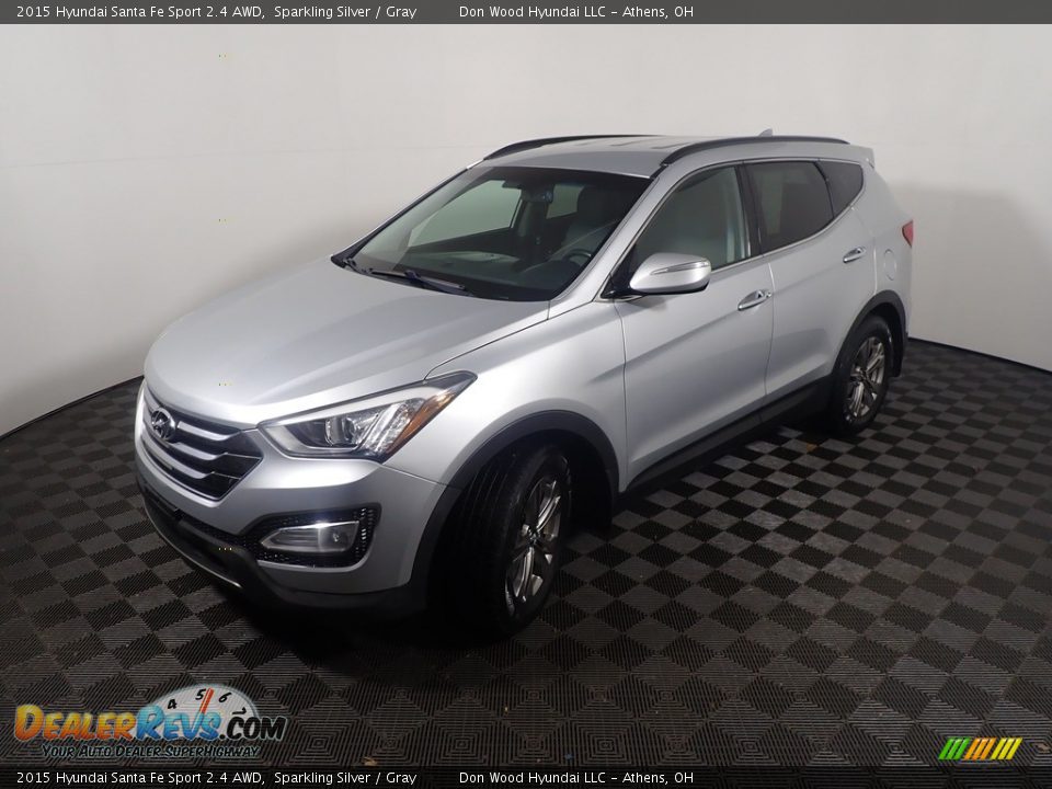 2015 Hyundai Santa Fe Sport 2.4 AWD Sparkling Silver / Gray Photo #10